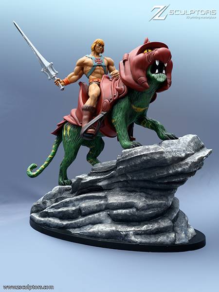 He-Man Battlecat and Grayskull PRO