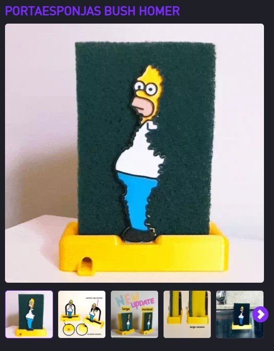 Bush Homer sponge holder