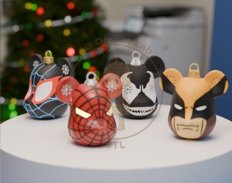 Bolas de Natal Marvel
