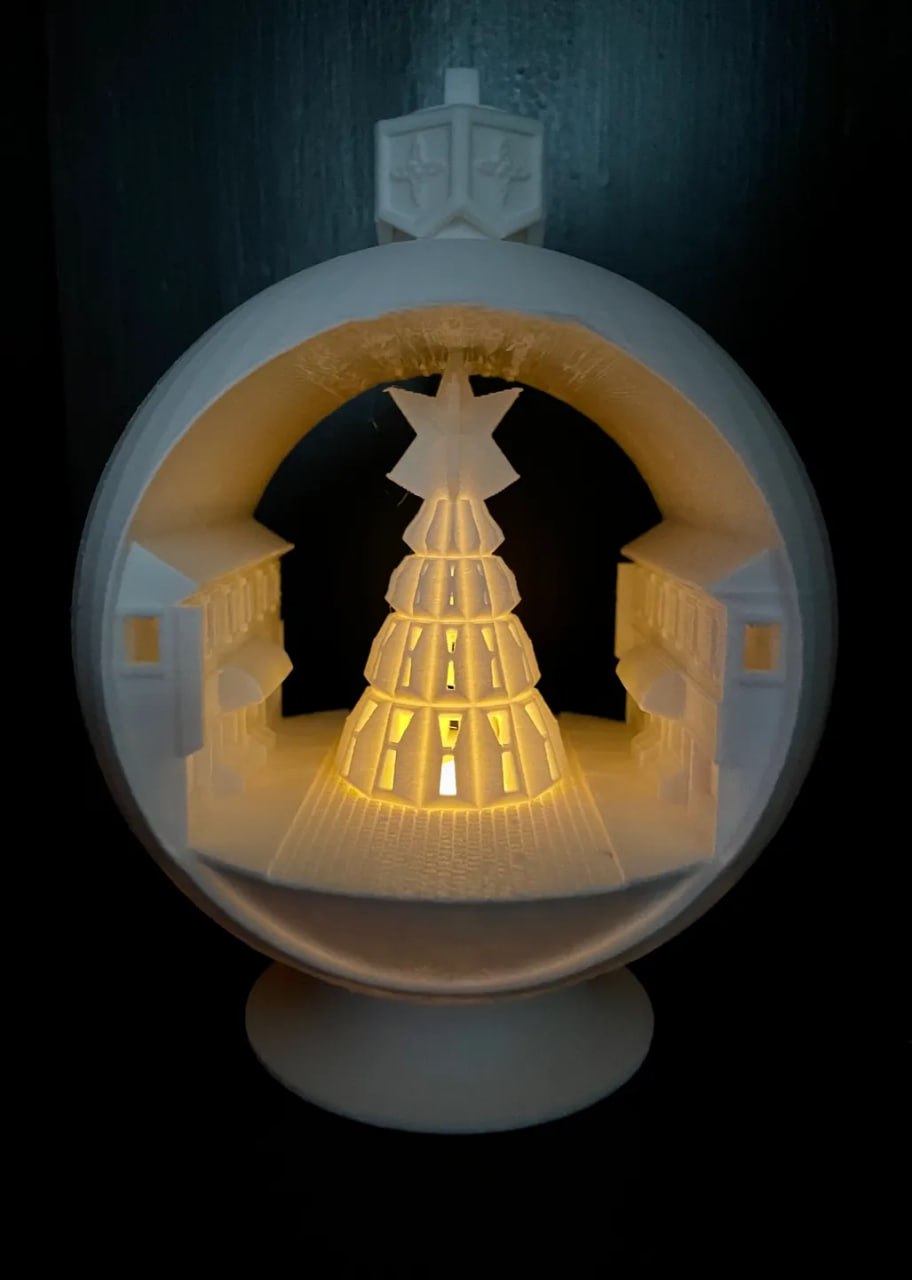 Globo de Neve com Árvore