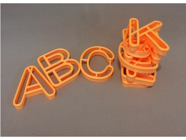 Cortadores de Biscoito Alfabeto - Letras