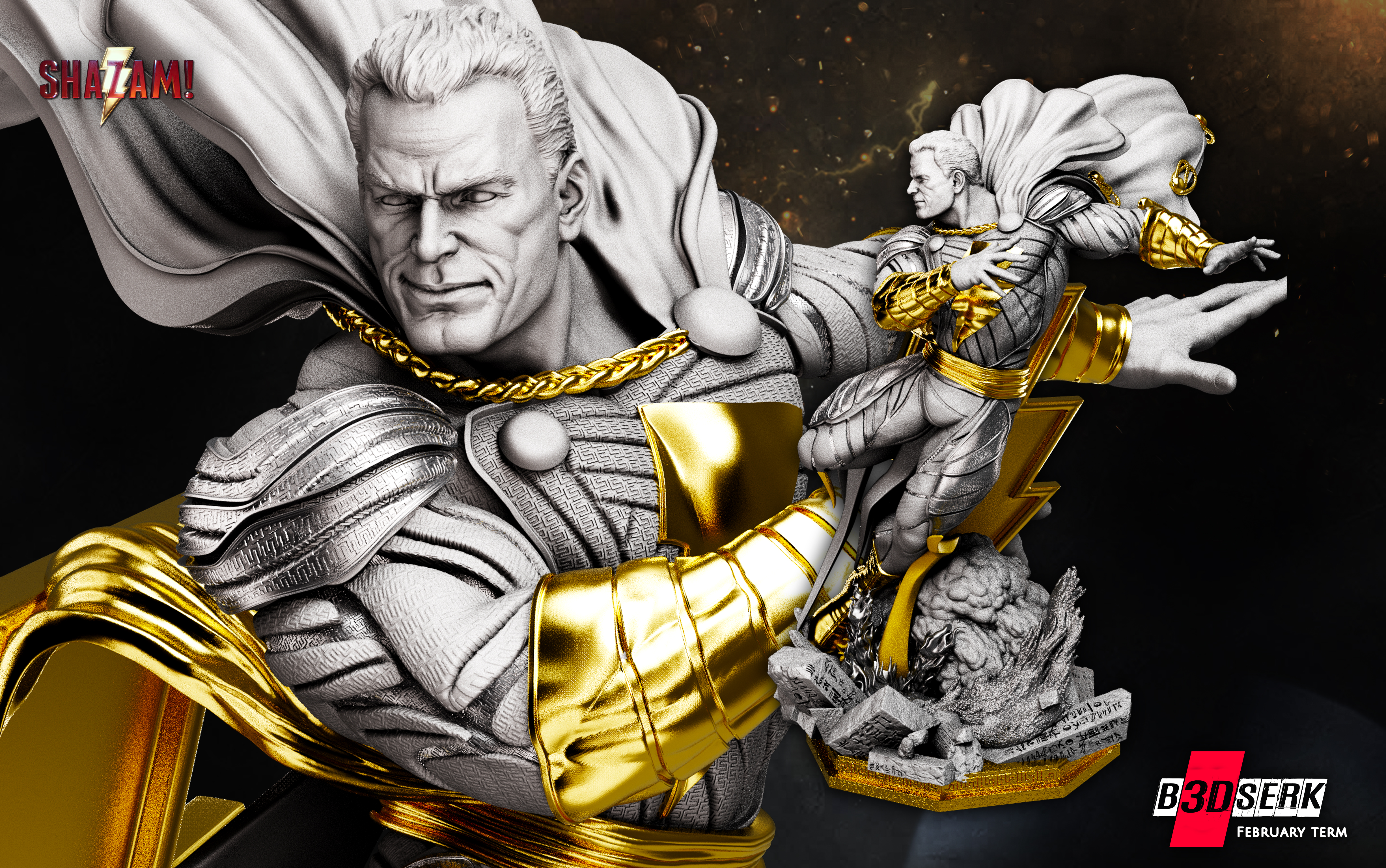 B3DSERK - Shazam Sculpture Images (1)