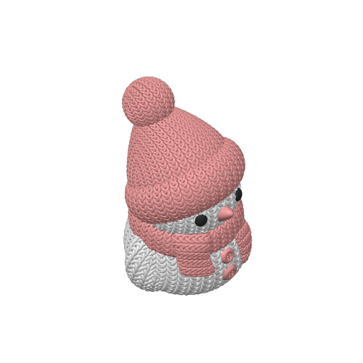 Boneco de Neve de Crochê (Colorido)