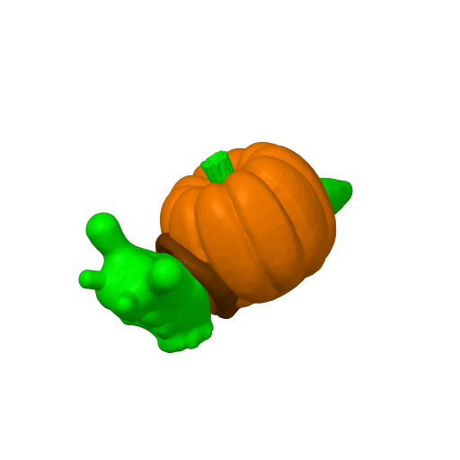 Cinderwing3D Pumpkin Snail